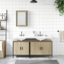 Set de muebles de baño 3 pzas madera contrachapada roble Sonoma de , Muebles de baño - Ref: Foro24-3214791, Precio: 160,17 €,...