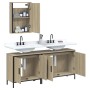 Set de muebles de baño 3 pzas madera contrachapada roble Sonoma de , Muebles de baño - Ref: Foro24-3214791, Precio: 160,17 €,...