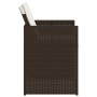 Sillas de jardín con cojines 4 unidades ratán sintético marrón de , Sillas de jardín - Ref: Foro24-4007438, Precio: 178,92 €,...