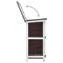Jaula conejera con 4 puertas madera gris de vidaXL, Jaulas y habitáculos para animales pequeños - Ref: Foro24-170834, Precio:...