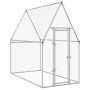 Jaula para gallinas acero galvanizado plateado 200x100x190 cm de , Jaulas y habitáculos para animales pequeños - Ref: Foro24-...