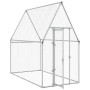 Jaula para gallinas acero galvanizado plateado 200x100x190 cm de , Jaulas y habitáculos para animales pequeños - Ref: Foro24-...