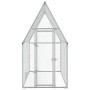 Jaula para gallinas acero galvanizado plateado 200x100x190 cm de , Jaulas y habitáculos para animales pequeños - Ref: Foro24-...