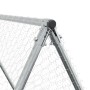 Jaula para gallinas acero galvanizado plateado 200x100x190 cm de , Jaulas y habitáculos para animales pequeños - Ref: Foro24-...