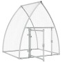 Jaula para gallinas acero galvanizado plateado 100x105x120 cm de , Jaulas y habitáculos para animales pequeños - Ref: Foro24-...