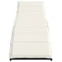 Lounger with black synthetic rattan cushion 55x199x50 cm by , Loungers - Ref: Foro24-368245, Price: 127,90 €, Discount: %