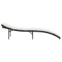 Lounger with black synthetic rattan cushion 55x199x50 cm by , Loungers - Ref: Foro24-368245, Price: 127,90 €, Discount: %