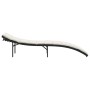 Tumbona con cojín ratán sintético negro 55x199x50 cm de , Tumbonas - Ref: Foro24-368245, Precio: 81,81 €, Descuento: %