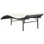 Lounger with black synthetic rattan cushion 55x199x50 cm by , Loungers - Ref: Foro24-368245, Price: 127,90 €, Discount: %