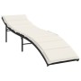 Tumbonas con mesita 2 unidades ratán sintético negro de , Tumbonas - Ref: Foro24-368251, Precio: 154,76 €, Descuento: %