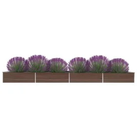 Jardinera de acero galvanizado marrón 600x80x45 cm de vidaXL, Maceteros y jardineras - Ref: Foro24-47074, Precio: 114,83 €, D...