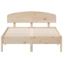 Estructura de cama con cabecero madera maciza pino 135x190 cm de , Camas y somieres - Ref: Foro24-3207229, Precio: 159,90 €, ...