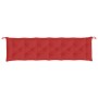 Cojín de banco de jardín tela Oxford rojo 200x50x7 cm de , Cojines para sillas y sofás - Ref: Foro24-361646, Precio: 31,22 €,...