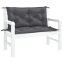 Cojines de banco de jardín 2 uds antracita 100x50x7 cm de , Cojines para sillas y sofás - Ref: Foro24-361659, Precio: 36,25 €...