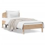Estructura de cama con cabecero madera maciza pino 100x200 cm de , Camas y somieres - Ref: Foro24-3207217, Precio: 130,09 €, ...