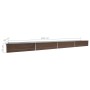 Jardinera de acero galvanizado marrón 600x80x45 cm de vidaXL, Maceteros y jardineras - Ref: Foro24-47074, Precio: 109,18 €, D...