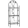 Estante para macetas 3 niveles hierro negro 52x28x128 cm de vidaXL, Soportes para macetas - Ref: Foro24-47097, Precio: 60,62 ...