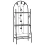 Estante para macetas 3 niveles hierro negro 52x28x128 cm de vidaXL, Soportes para macetas - Ref: Foro24-47097, Precio: 59,79 ...