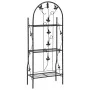 Estante para macetas 3 niveles hierro negro 52x28x128 cm de vidaXL, Soportes para macetas - Ref: Foro24-47097, Precio: 59,79 ...