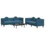 Juego de sofás con cojines 2 piezas terciopelo azul de , Sofás - Ref: Foro24-3209265, Precio: 533,66 €, Descuento: %