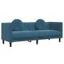 2-piece blue velvet sofa set with cushions by , Sofas - Ref: Foro24-3209265, Price: 526,12 €, Discount: %