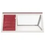 Conejera jaula de animales de madera rojo de vidaXL, Jaulas y habitáculos para animales pequeños - Ref: Foro24-170854, Precio...