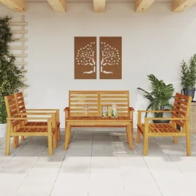 Juego de muebles de jardín 5 pzas madera maciza de acacia de , Conjuntos de jardín - Ref: Foro24-3211800, Precio: 404,59 €, D...