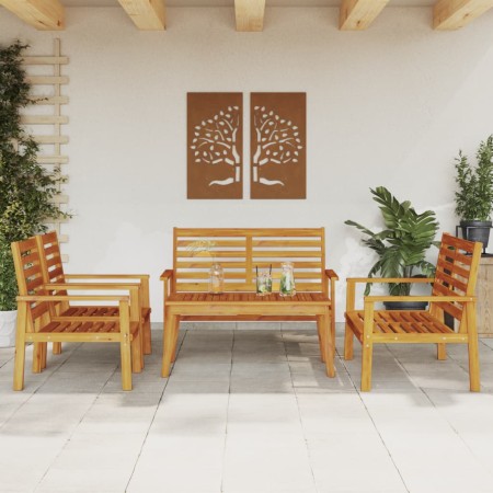 Juego de muebles de jardín 5 pzas madera maciza de acacia de , Conjuntos de jardín - Ref: Foro24-3211800, Precio: 410,65 €, D...