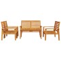Juego de muebles de jardín 5 pzas madera maciza de acacia de , Conjuntos de jardín - Ref: Foro24-3211800, Precio: 410,65 €, D...