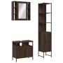 Set de muebles de baño 3 pzas madera contrachapada roble marrón de , Muebles de baño - Ref: Foro24-3214739, Precio: 204,60 €,...