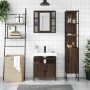 Set de muebles de baño 3 pzas madera contrachapada roble marrón de , Muebles de baño - Ref: Foro24-3214739, Precio: 204,60 €,...
