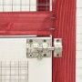 Conejera madera maciza de abeto rojo y blanco 140x63x120 cm de vidaXL, Jaulas y habitáculos para animales pequeños - Ref: For...