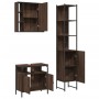 Set de muebles de baño 3 pzas madera contrachapada roble marrón de , Muebles de baño - Ref: Foro24-3214739, Precio: 204,60 €,...