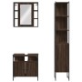 Set de muebles de baño 3 pzas madera contrachapada roble marrón de , Muebles de baño - Ref: Foro24-3214739, Precio: 204,60 €,...