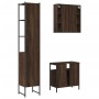 Set de muebles de baño 3 pzas madera contrachapada roble marrón de , Muebles de baño - Ref: Foro24-3214739, Precio: 204,60 €,...