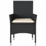 Sillones de jardín con cojines 2 uds ratán sintético negro de , Sillas de jardín - Ref: Foro24-368108, Precio: 120,09 €, Desc...