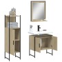Set de muebles de baño 3 pzas madera contrachapada roble sonoma de , Muebles de baño - Ref: Foro24-3214345, Precio: 150,52 €,...