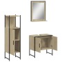 Set de muebles de baño 3 pzas madera contrachapada roble sonoma de , Muebles de baño - Ref: Foro24-3214345, Precio: 150,52 €,...