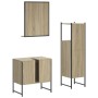 Set de muebles de baño 3 pzas madera contrachapada roble sonoma de , Muebles de baño - Ref: Foro24-3214345, Precio: 150,52 €,...