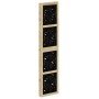 Biombo separador 5 paneles madera maciza Paulownia marrón negro de , Divisores de ambientes - Ref: Foro24-358806, Precio: 140...