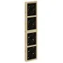 Biombo separador 5 paneles madera maciza Paulownia marrón negro de , Divisores de ambientes - Ref: Foro24-358806, Precio: 138...