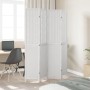 Biombo separador de 4 paneles madera maciza Paulownia blanco de , Divisores de ambientes - Ref: Foro24-358723, Precio: 124,18...