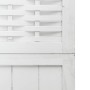 Biombo separador de 4 paneles madera maciza Paulownia blanco de , Divisores de ambientes - Ref: Foro24-358723, Precio: 124,18...