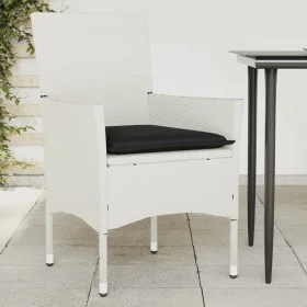 Garden chairs with cushions 2 units white synthetic rattan by , Garden chairs - Ref: Foro24-368115, Price: 145,28 €, Discount: %
