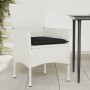 Sillas de jardín con cojines 2 unidades ratán sintético blanco de , Sillas de jardín - Ref: Foro24-368115, Precio: 135,93 €, ...