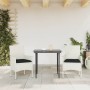Sillas de jardín con cojines 2 unidades ratán sintético blanco de , Sillas de jardín - Ref: Foro24-368115, Precio: 135,93 €, ...