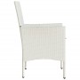 Sillas de jardín con cojines 2 unidades ratán sintético blanco de , Sillas de jardín - Ref: Foro24-368115, Precio: 135,93 €, ...