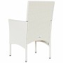 Sillas de jardín con cojines 2 unidades ratán sintético blanco de , Sillas de jardín - Ref: Foro24-368115, Precio: 135,93 €, ...