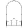 Arco de jardín con puerta hierro negro 138x40x238 cm de vidaXL, Pérgolas, arcos y enrejados de jardín - Ref: Foro24-47092, Pr...