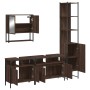 Set de muebles baño 4 pzas madera contrachapada roble marrón de , Muebles de baño - Ref: Foro24-3214689, Precio: 228,62 €, De...